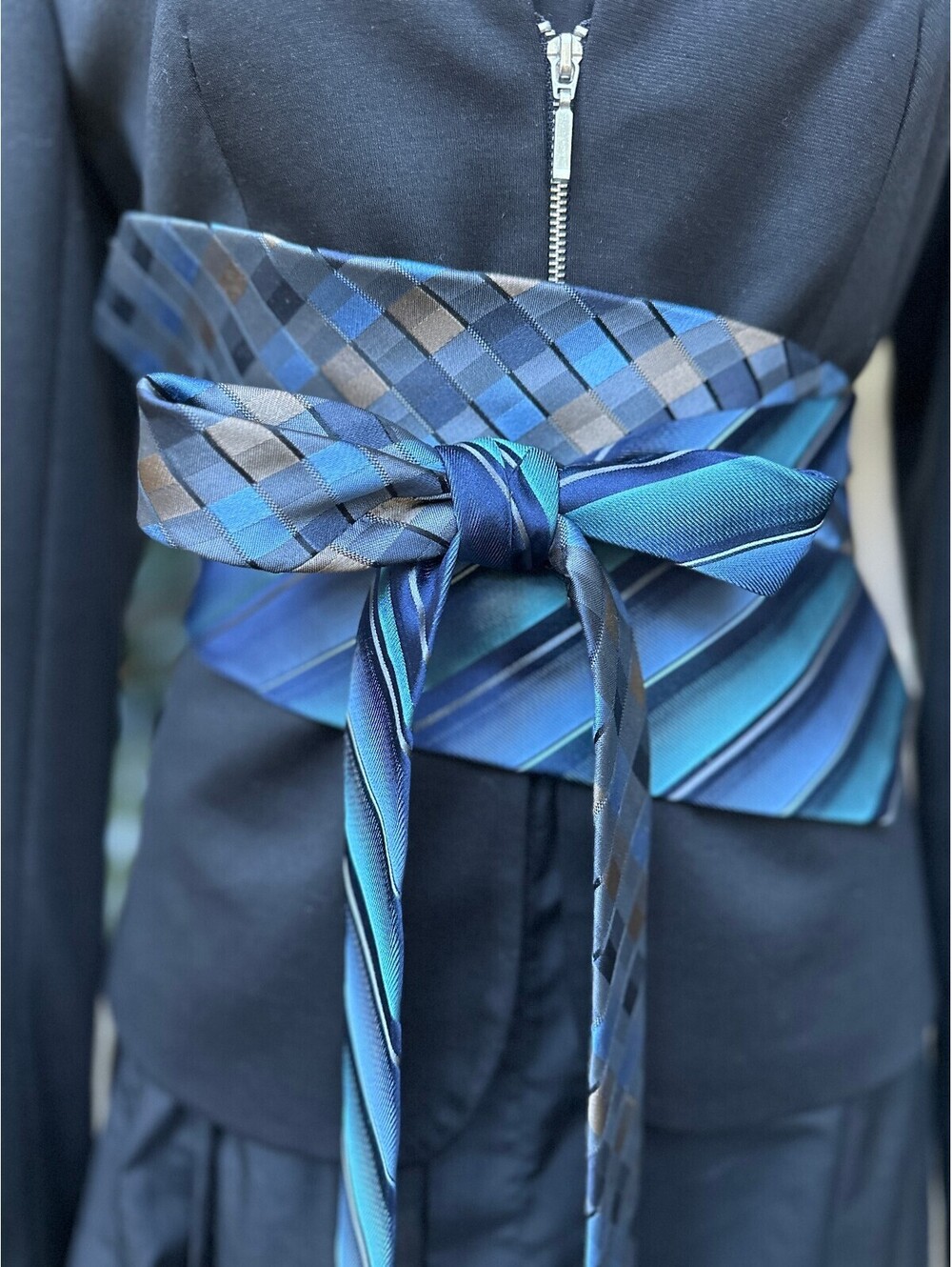 Upcycled Silk Obi Belt | Corset Style | OOAK | OS